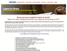Tablet Screenshot of learn-drawing-now.com